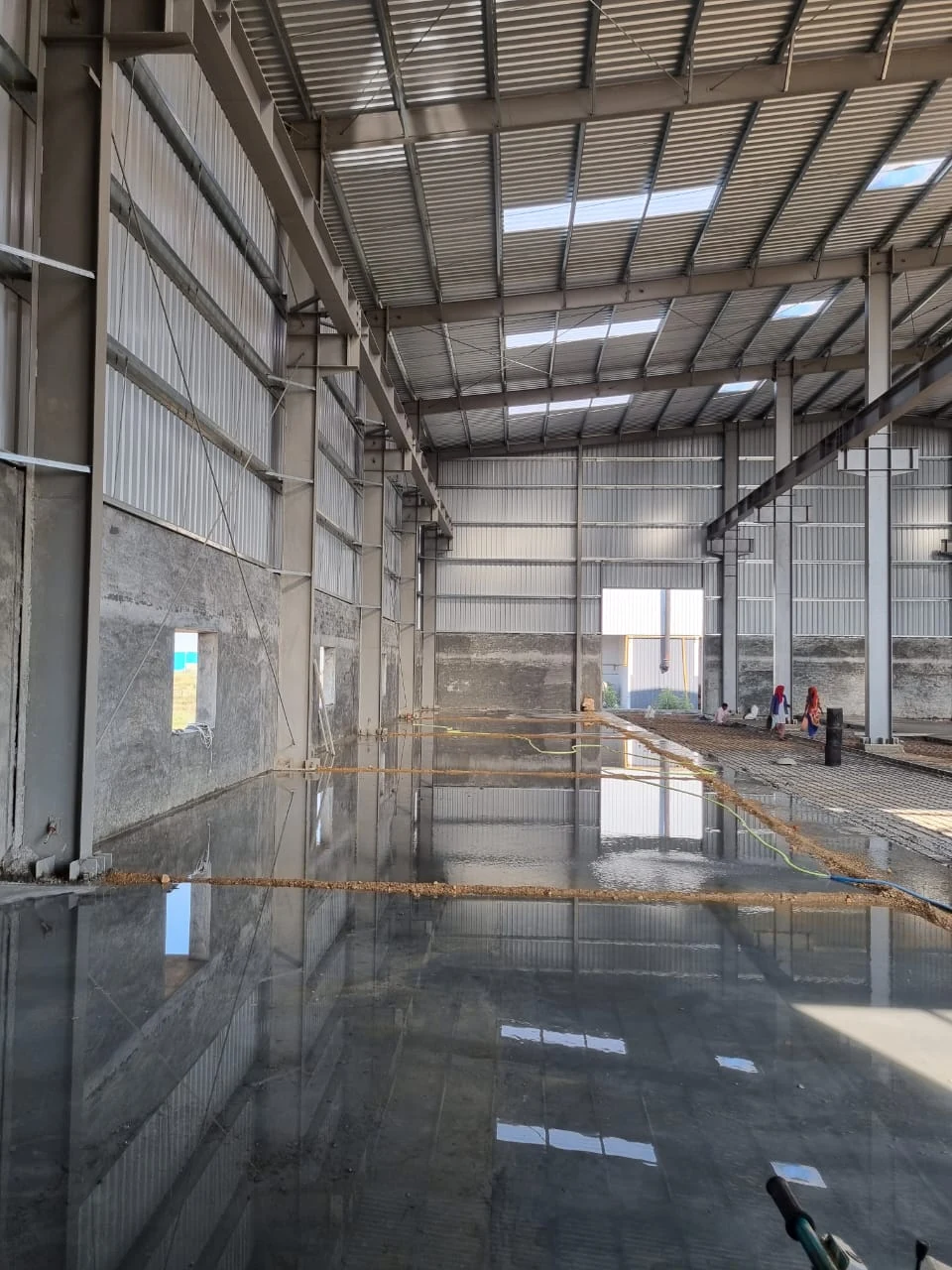 Shed floor & structural execution photographed for Vraj Associates